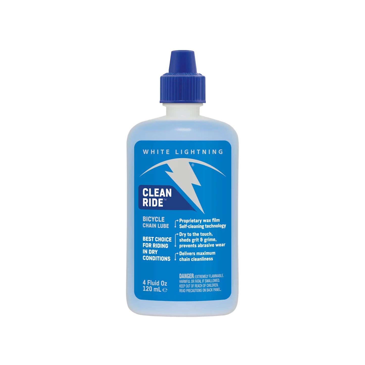 White Lightning Clean Ride Chain Lube 4oz Drip