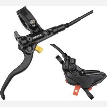Shimano Deore BL-M4100/BR-MT420 Disc Brake and Lever - Rear, Hydraulic, Resin Pads, Gray