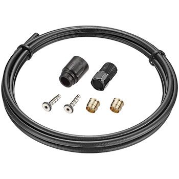 Tektro #50 Hydraulic Brake Hose Kit - With Connecting Bolt Unit, 5.5mm x 2500mm, For Auriga Twin+ and Auriga+