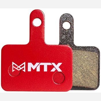 MTX Red Label RACE Disc Brake Pads - Ceramic/Kevlar Compound, Shimano Deore, 2-Piston