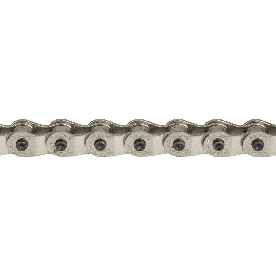 The Shadow Conspiracy Interlock V2 Chain - Single Speed 1/2" x 1/8", 98 Links, Half Link Chain, Silver