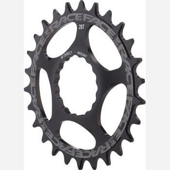RaceFace Narrow Wide Chainring: Direct Mount CINCH, 30t, Black, Round