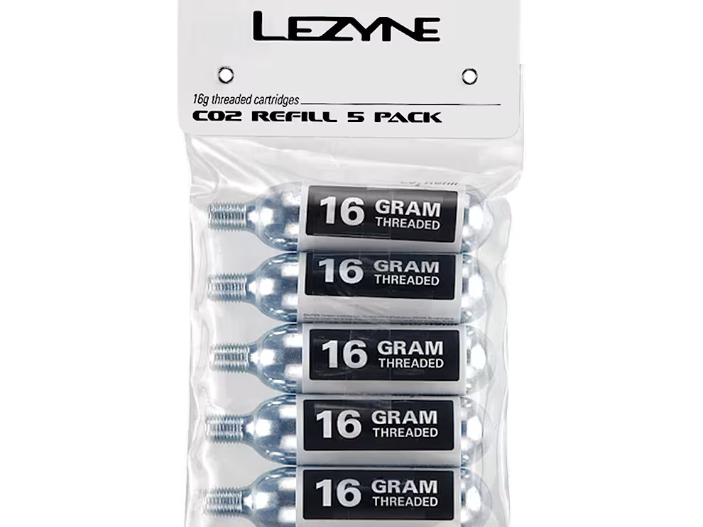 Lezyne 16 Gram CO₂ Cartridges - Pack of 5