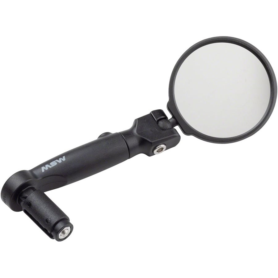 MSW Handlebar Mirror - Flat and Drop Bar, HD Glass Lens
