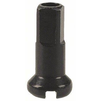 DT Swiss Standard Spoke Nipples - Brass, 2.0 x 12mm, Black