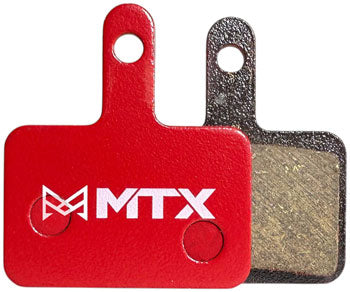 MTX Red Label RACE Disc Brake Pads - Ceramic/Kevlar Compound, Shimano Deore, 2-Piston