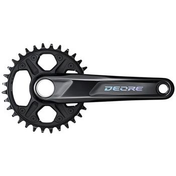Shimano Deore FC-M6100-1 Crankset - 170mm, 12-Speed, 32t, 52mm Chainline, Black
