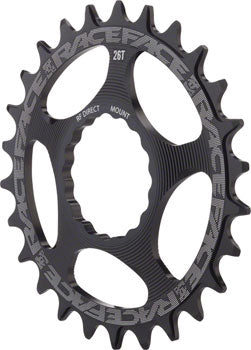 RaceFace Narrow Wide Chainring: Direct Mount CINCH, 30t, Black, Round