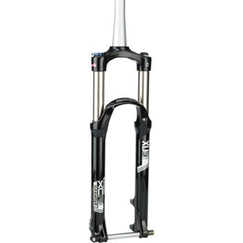 SR Suntour XCR Air LO-R Suspension Fork - 27.5", Tapered Steerer, 120mm, 100x15mm, Disc, Black