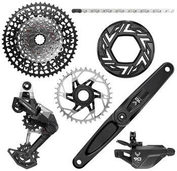 SRAM Eagle 90 Ebike Groupset - 165mm, Bosch, 36T, Clip-on Guard, Chain, XS-1275 10-52t, Single Click Shifter, Rear Derailleur