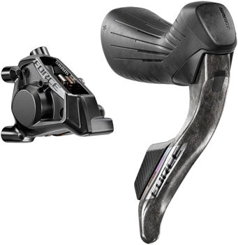 SRAM Force eTap AXS HRD Shift/Brake Lever and Hydraulic Disc Caliper - Left/Front, Flat Mount 20mm Offset, 950mm Hose, Black, E1 (Copy)