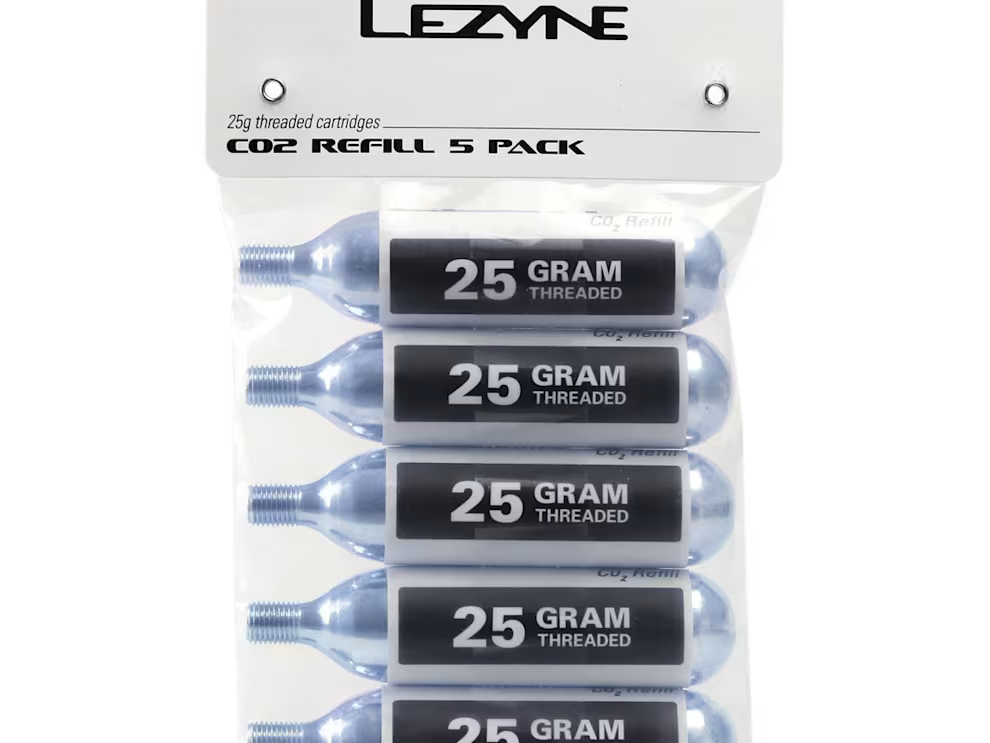 Lezyne 25 Gram CO₂ Cartridges - Pack of 5