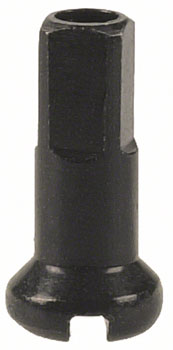 DT Swiss Standard Spoke Nipples - Brass, 2.0 x 12mm, Black