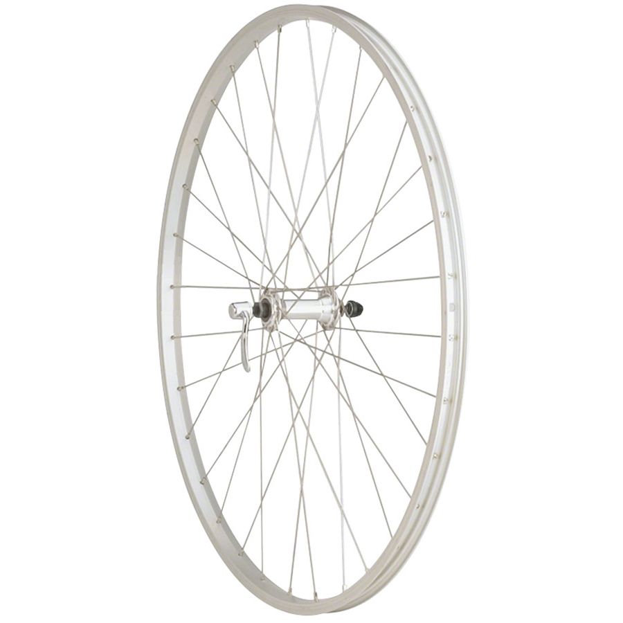 Quality Wheels Value Single Wall Series Front Wheel - 700, QR x 100mm, Rim Brake, Silver, Clincher, 36H